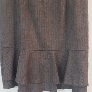 The Limited pencil skirt with ruffle on backside